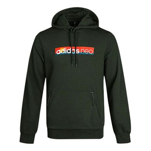 

Толстовка neo multi-color printing logo casual hooded pullover brown Adidas, коричневый