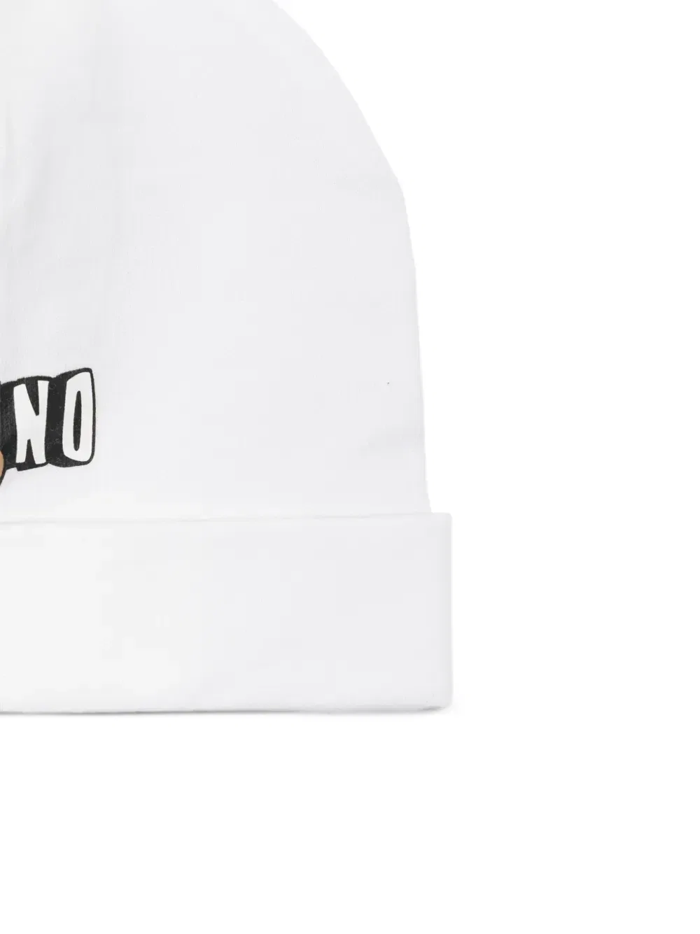 Комплект из шапок и нагрудников с логотипом Moschino Kids, белый — фото 3