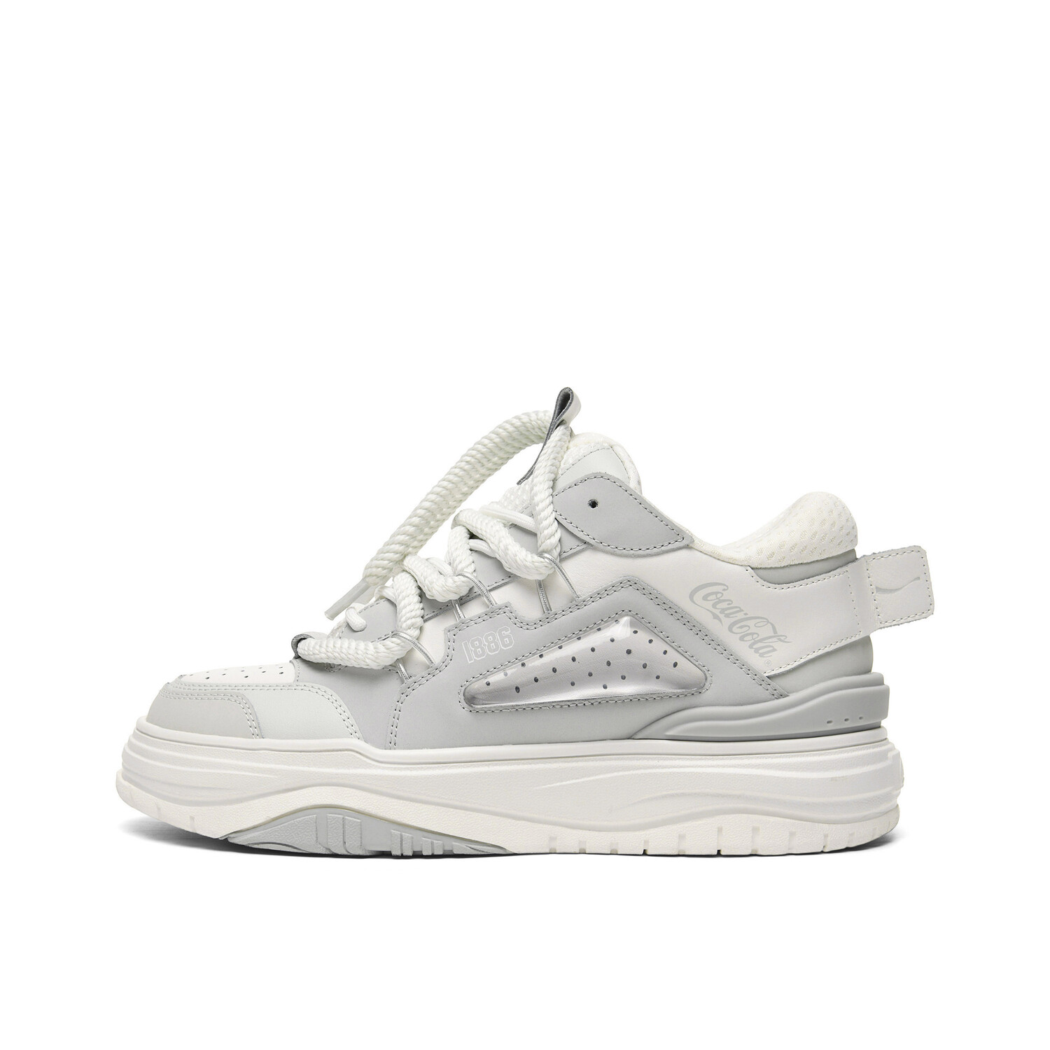 

Кроссовки Coca-Cola Skateboarding Shoes Unisex Low-top, белый/серый