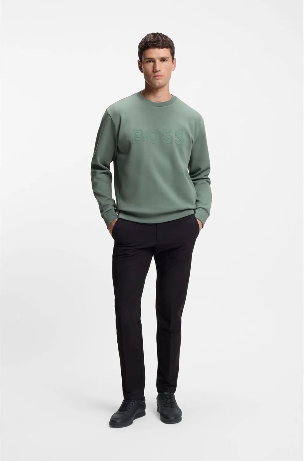 Кроссовки BOSS Herren Nitan ltpf из Наппаледера с золотыми фарбенами Branding Größe — фото 2
