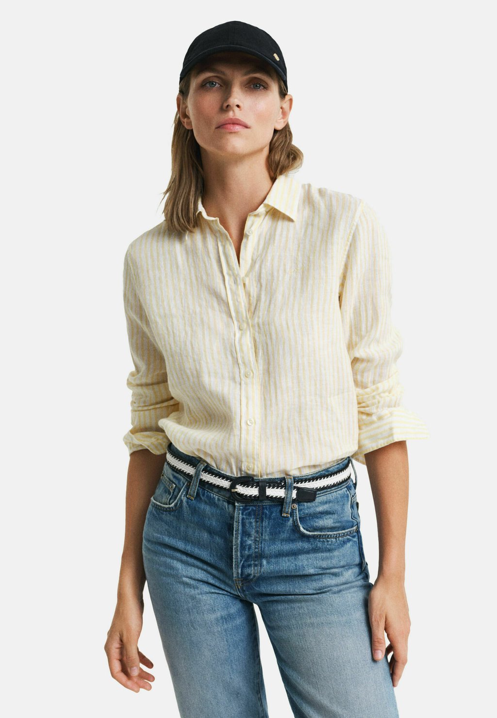 

Рубашка REGULAR FIT STRIPED GANT, светло-желтый