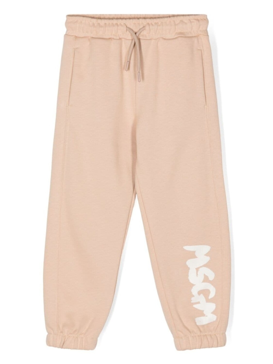 

MSGM Kids спортивные брюки с логотипом, нейтральный цвет