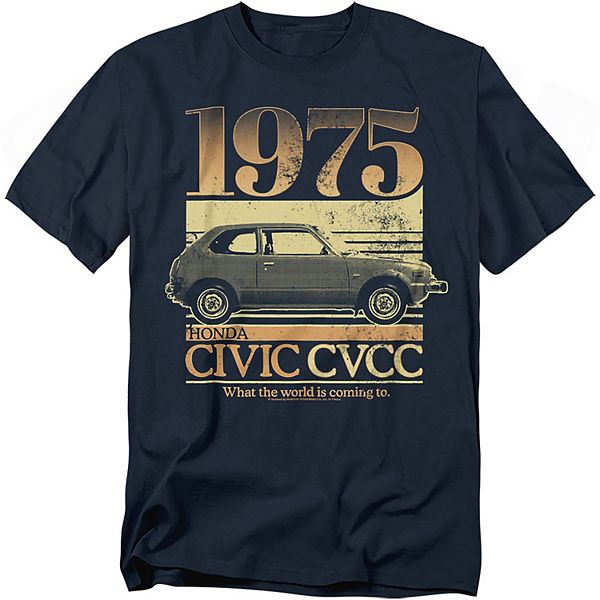 

Футболка с принтом Honda Civic CVCC для больших размеров Licensed Character