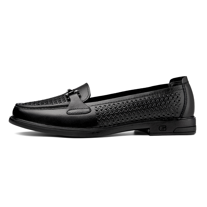 

PAIBLOKS Мужские повседневные туфли Мужские черные с перфорацией, цвет Black Cut-Out