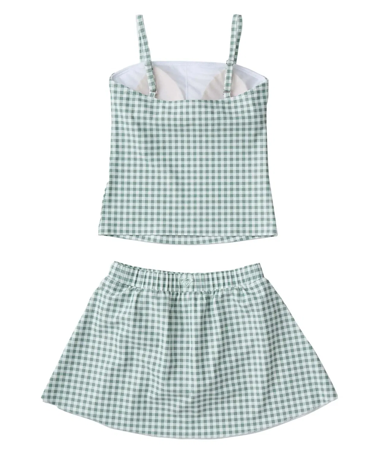 Танкини Roxy MINI PICNIC GINGHAM для девочек, зелёный — фото 3