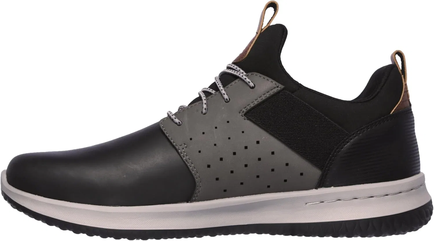 Мужские кроссовки Skechers Delson Axton, Black Gray Leather