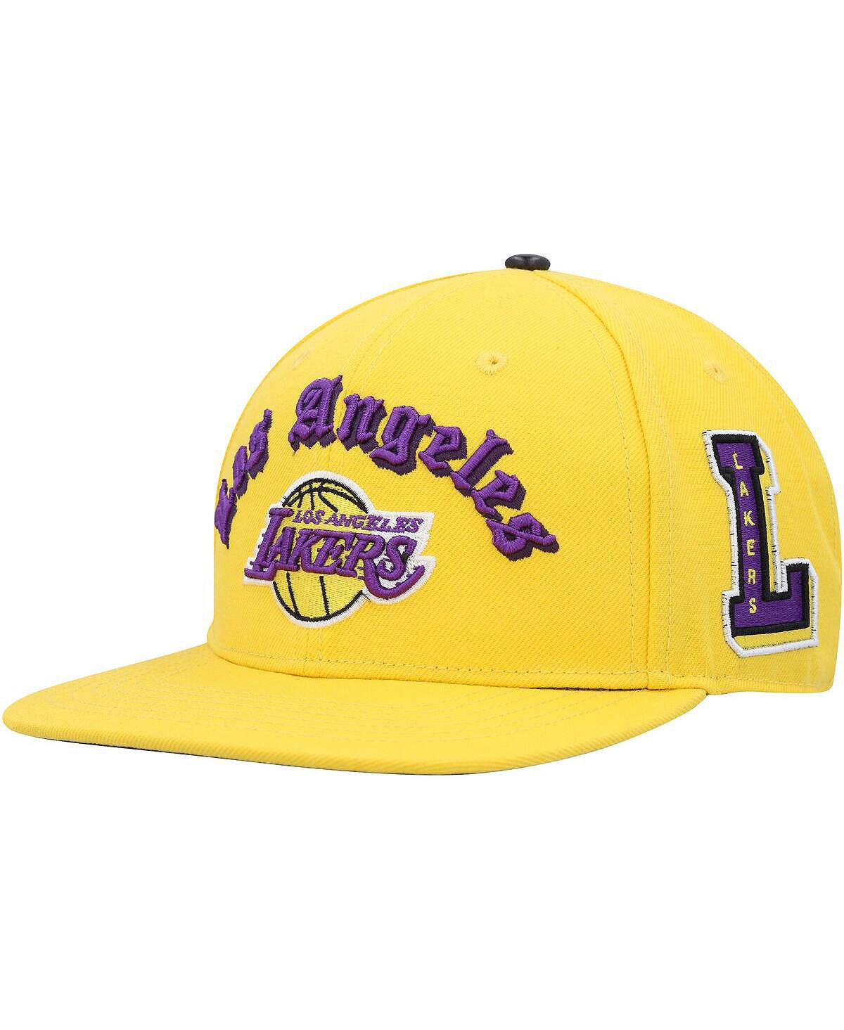 

Мужская золотая бейсболка Los Angeles Lakers Old English Snapback Pro Standard