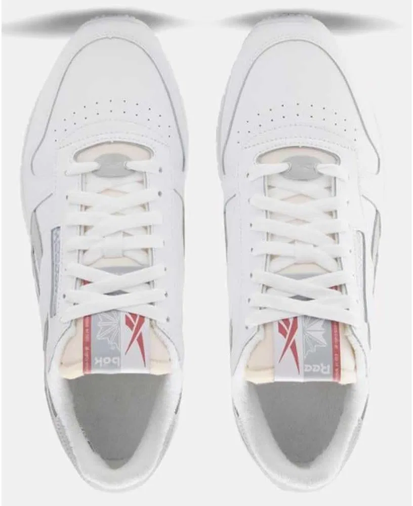 Классические кожаные кроссовки Reebok унисекс, Ftwwht Pugry3 Pugry2 — фото 3