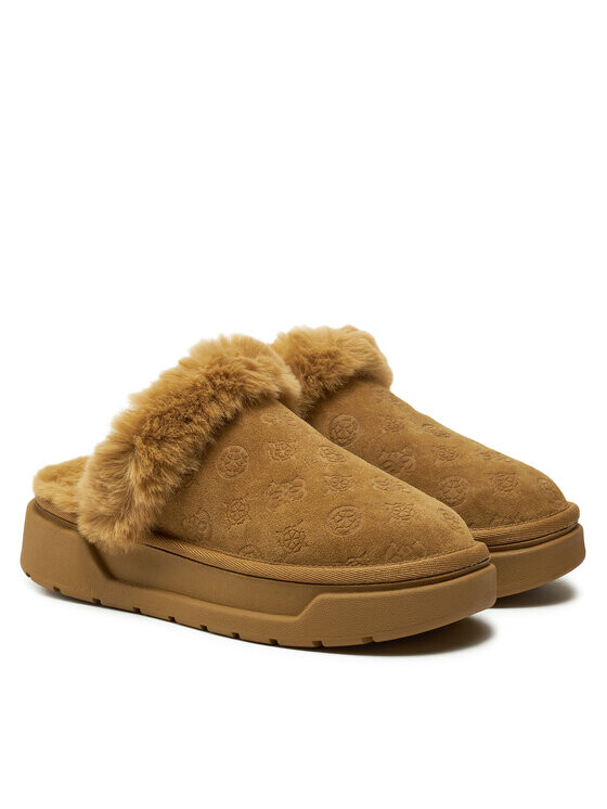 Тапочки Guess, коричневый — фото 2
