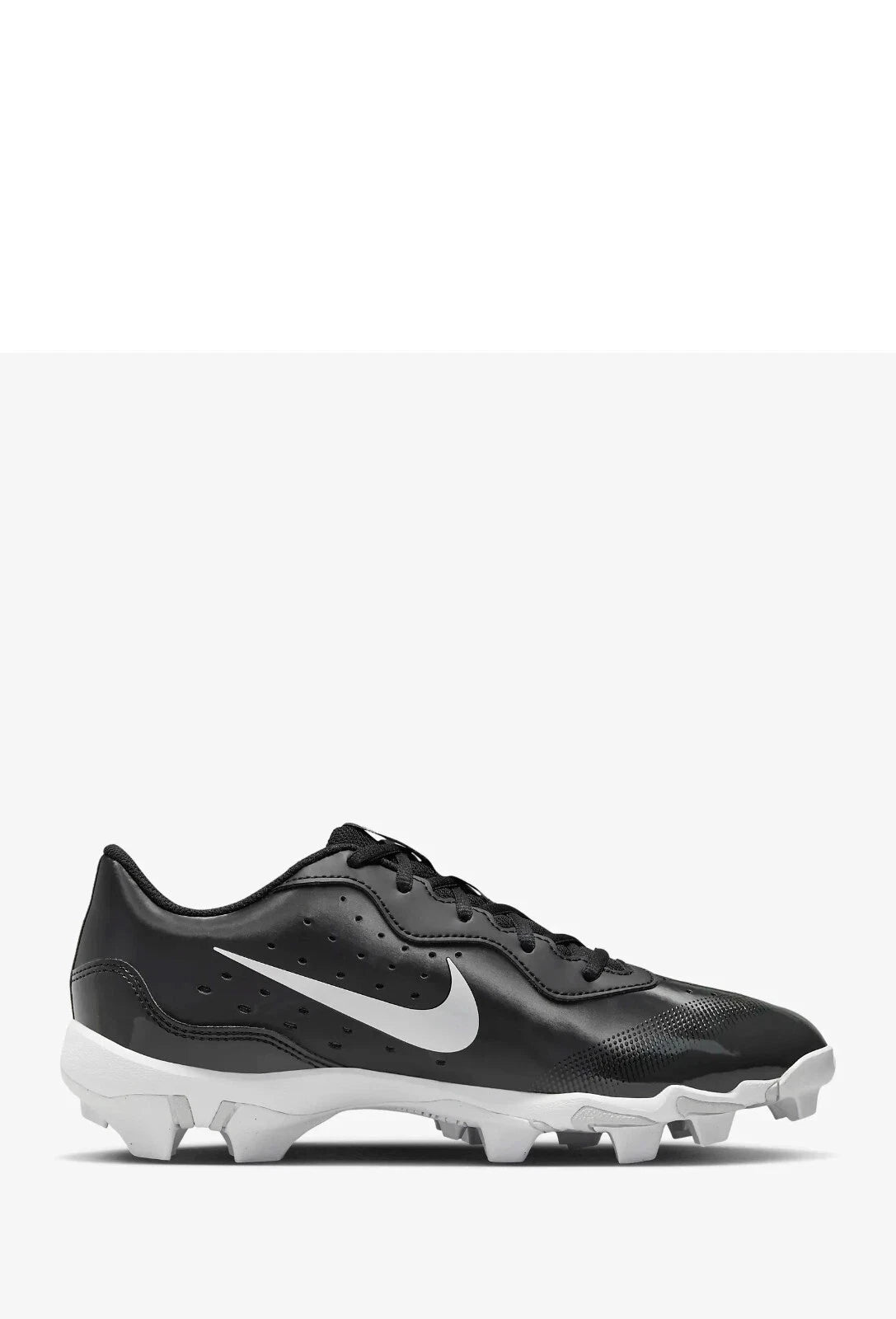 Мужские бейсбольные бутсы Nike Alpha Huarache 4 Keystone DJ6524-001, черно-белые, NIN814 — фото 2