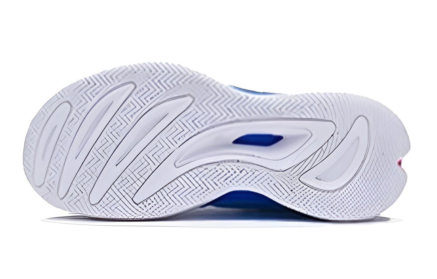Детские баскетбольные кроссовки Team2.0 GS Mid-top серые/синие/фиолетовые Lining Young — фото 4