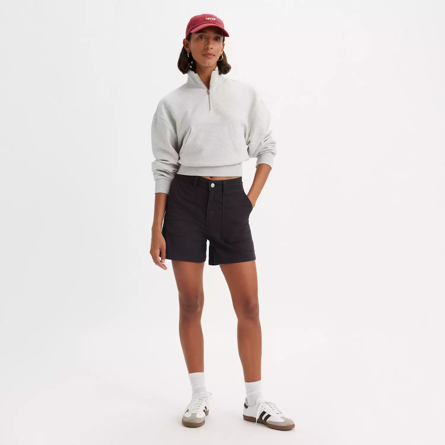 

Женские шорты Utility Levi's, цвет Caviar - Black