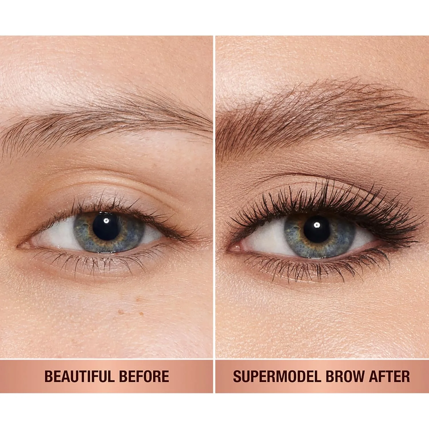 Тонирующий гель для бровей Charlotte Tilbury Legendary Brows - микрокисточка для бровей придает объем, текстуру и четкую форму - водостойкая формула, Soft Brown - neutral undertones for dark blonde to medium brown and auburn brows — фото 3