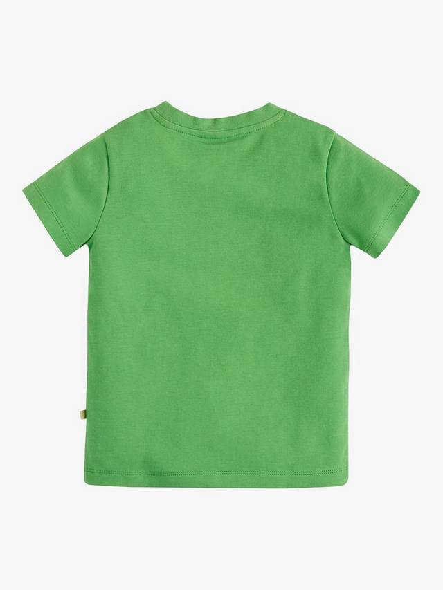 Детская футболка Magic Number 4 из органического хлопка с овечкой Frugi, Fjord Green/Multi — фото 3
