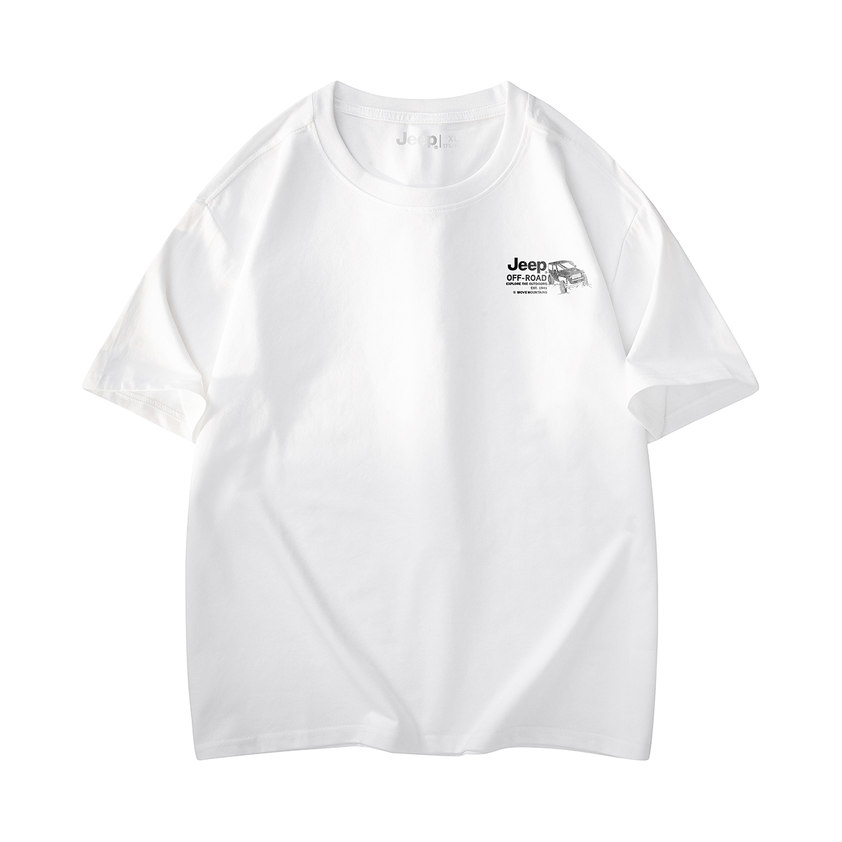 

Футболка в стиле лошади на пастбище Unisex Jeep, белый