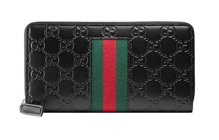 

GUCCI Кожаный кошелек для мужчин черный
