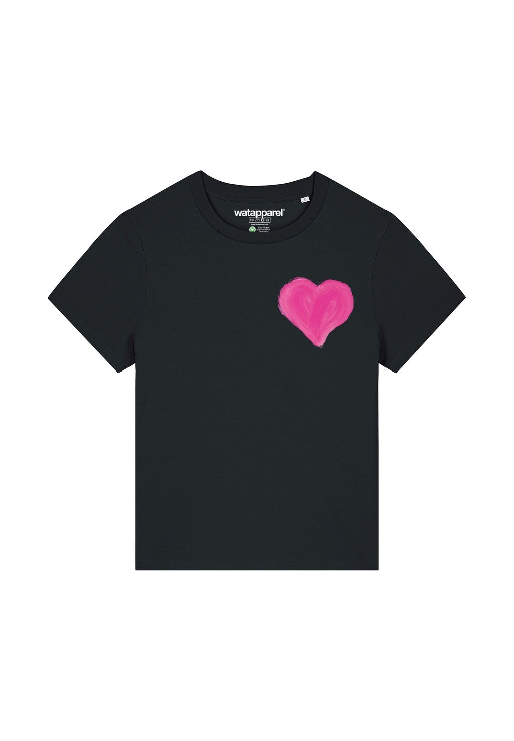 

Футболка с принтом HEART watapparel, черный