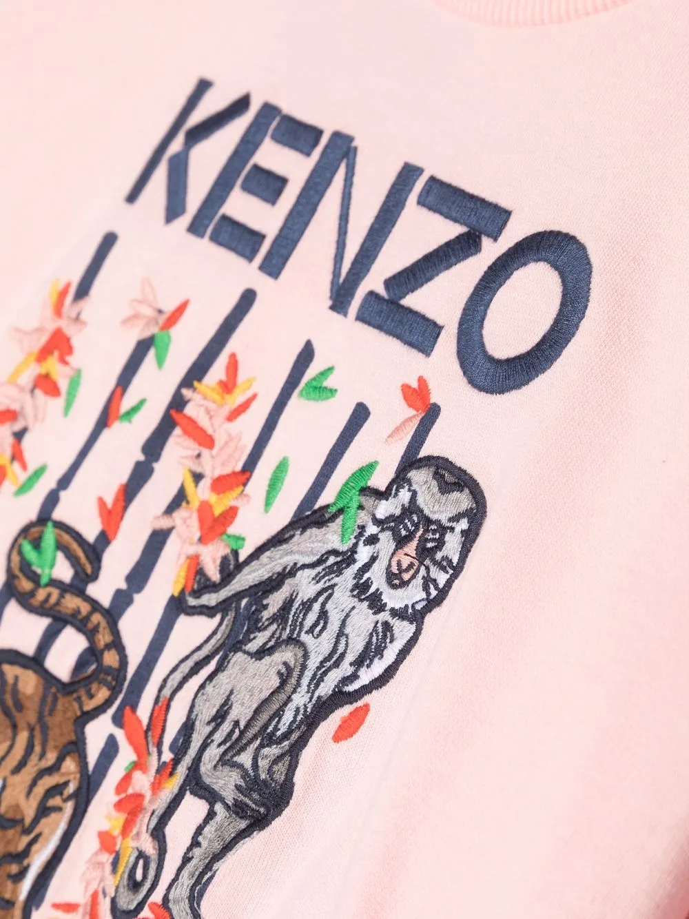 Толстовка из хлопка «Бамбук» Kenzo Kids, розовый — фото 3