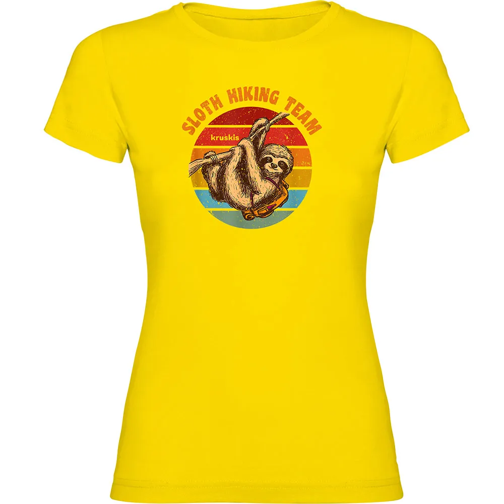 

Футболка с коротким рукавом Kruskis Sloth Hiking Team, желтый