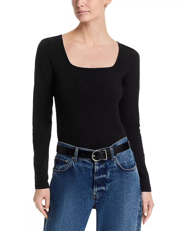 

Футболка с длинным рукавом Maeve 90-х годов Perfectwhitetee, черный