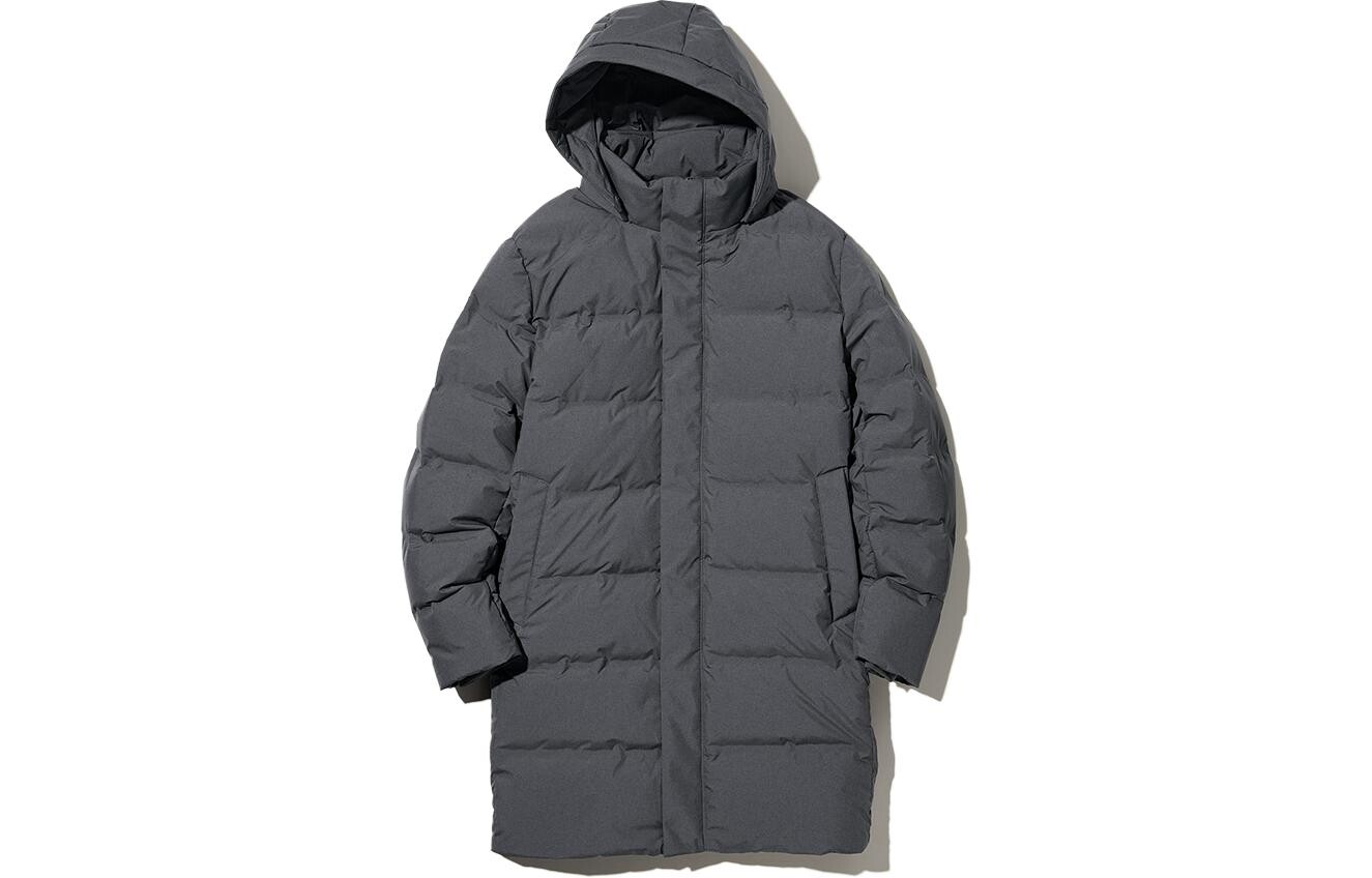 

Мужской пуховик UNIQLO, цвет Asphalt Gray