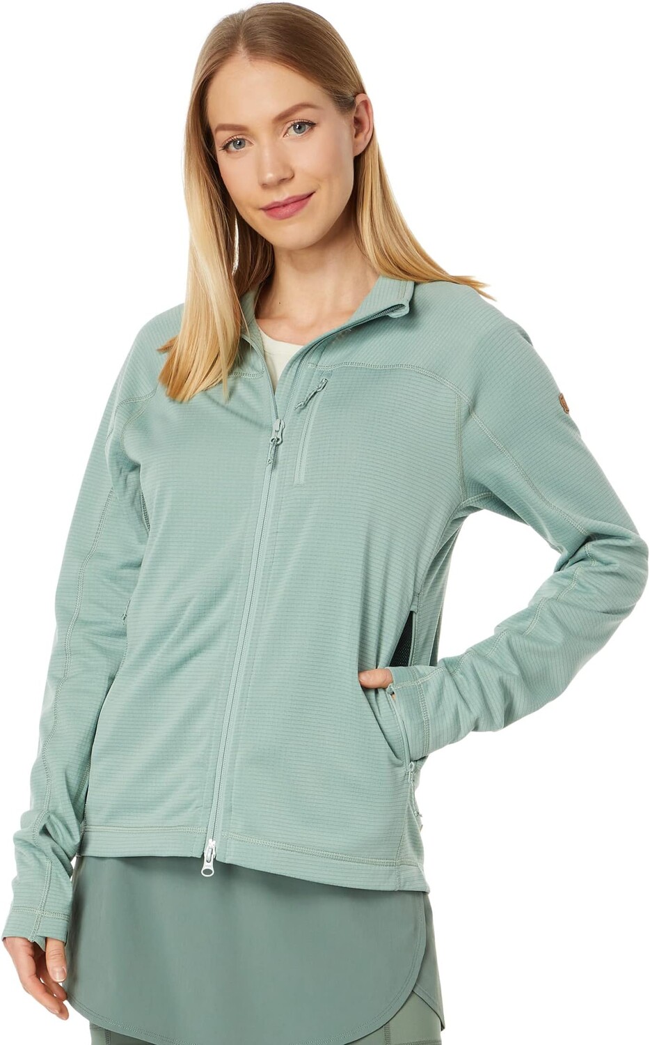 

Куртка Abisko Lite Fleece Jacket Fjällräven, цвет Misty Green