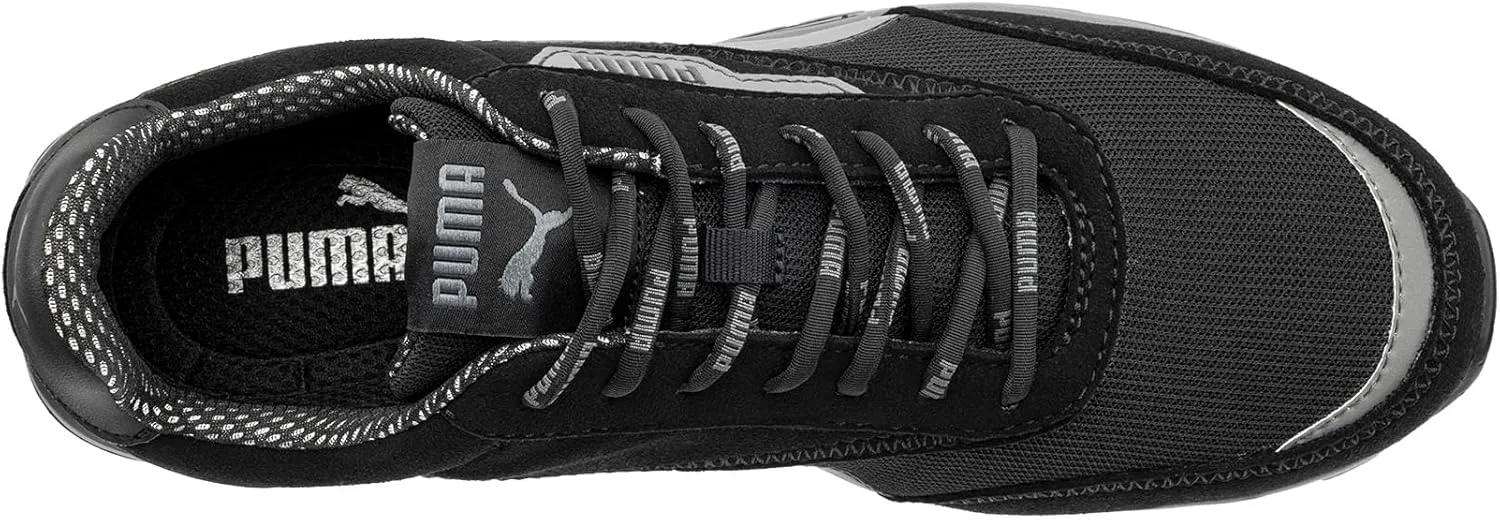 PUMA Safety Rider Low S1PS ESD FO HRO Легкие дышащие защитные ботинки унисекс с нескользящим металлическим защитным колпачком из стекловолокна, Black — фото 3