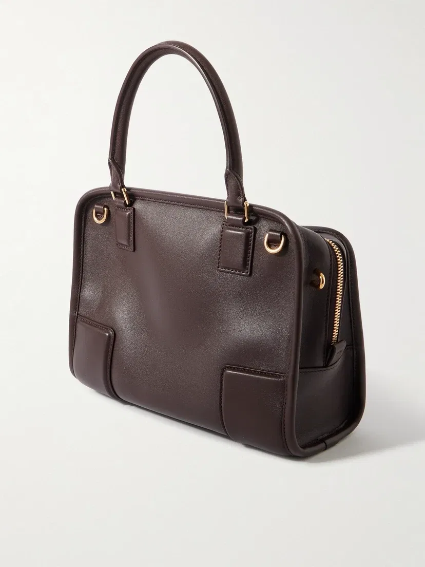 Маленькая кожаная сумка через плечо Amazona 180 LOEWE, коричневый — фото 3