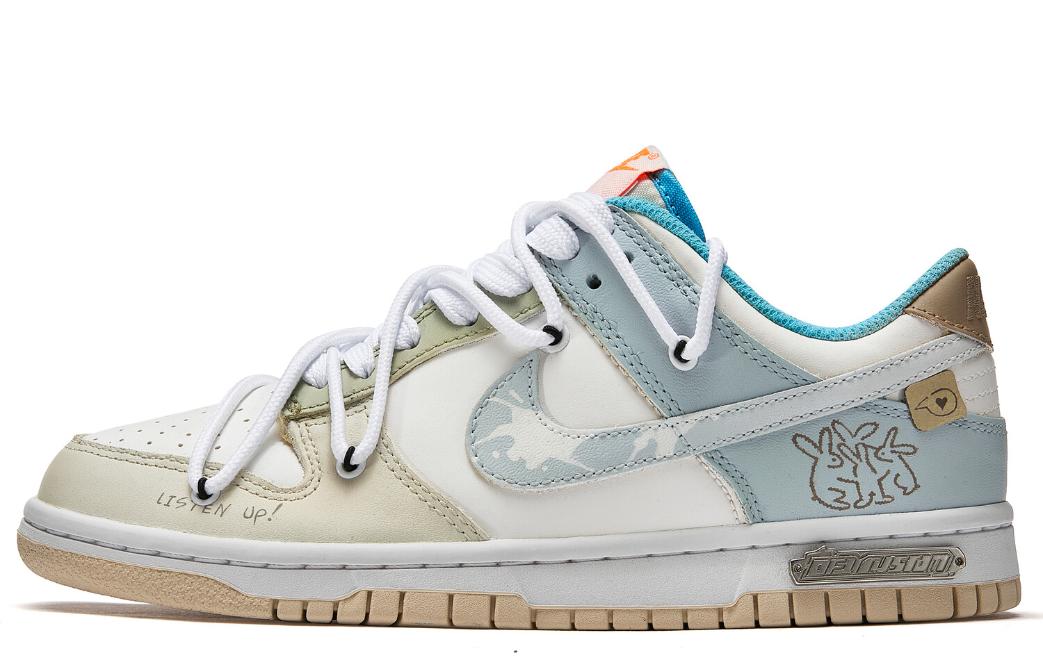 

Кроссовки Nike Dunk Skateboarding Shoes Women's Low-top Green/White, светло-зеленый