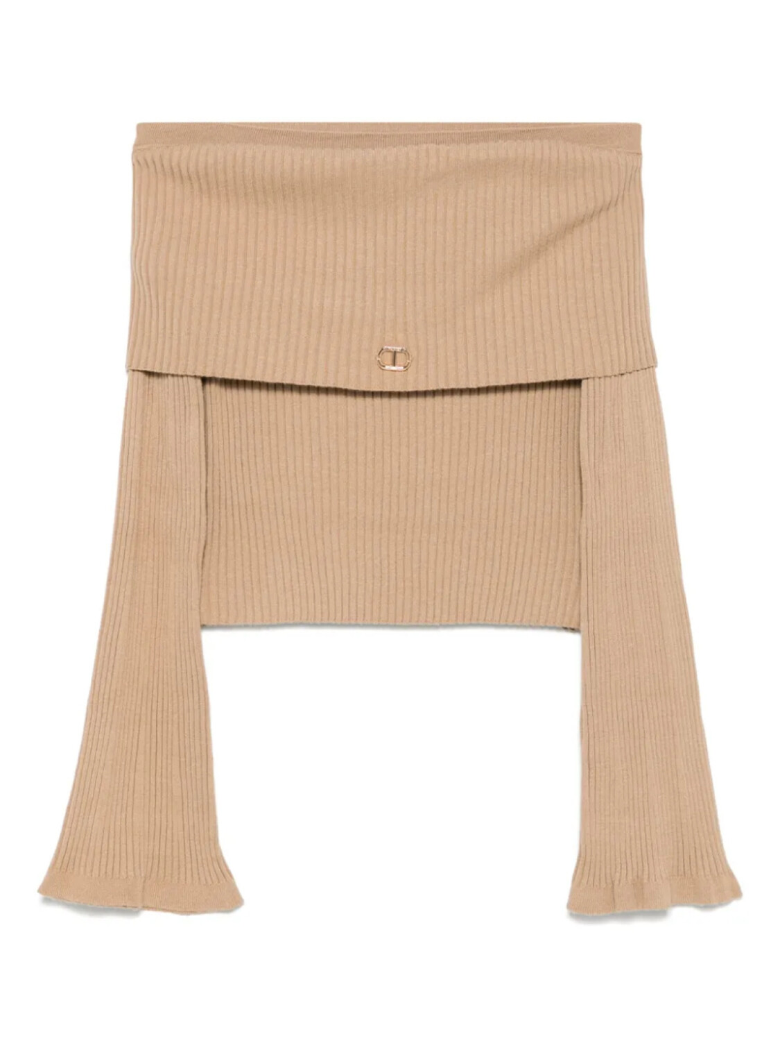 

TWINSET Детский свитер с открытыми плечами TWINSET Kids, нейтральный