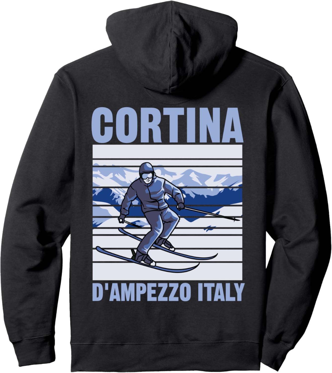 

Худи Cortina D'Pezo для любителей горнолыжного спорта (итальянский стиль) Cortina D'Ampezzo Ski, черный