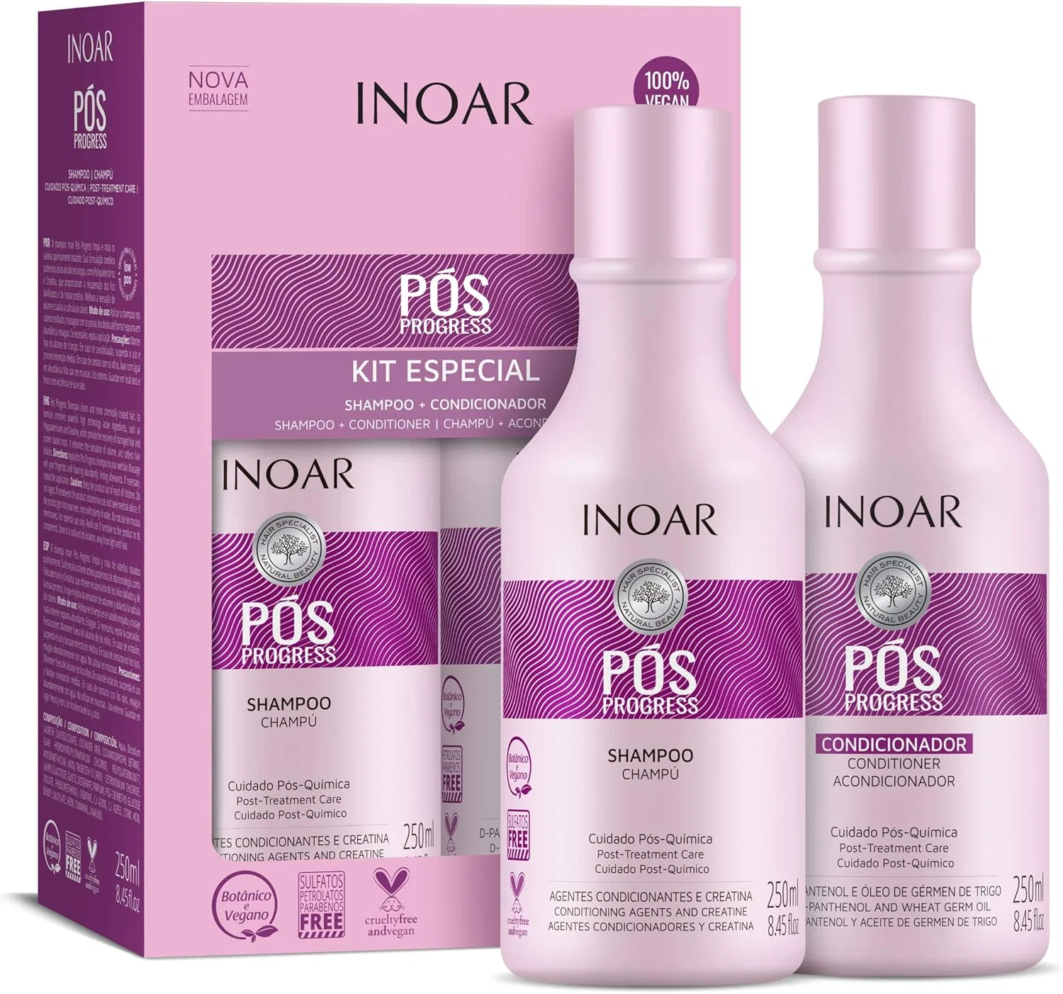 Набор шампунь и кондиционер «POS Progress» от Inoar Inoar