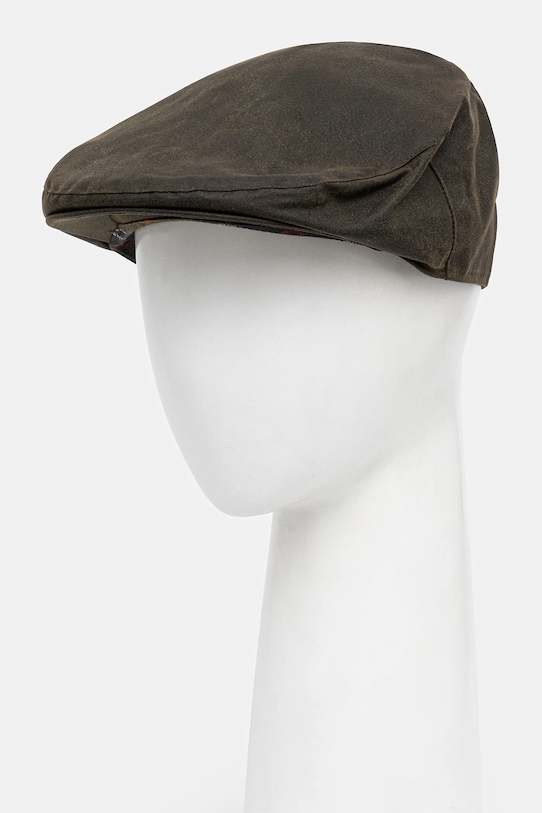 

Хлопковая плоская кепка Barbour, зеленый