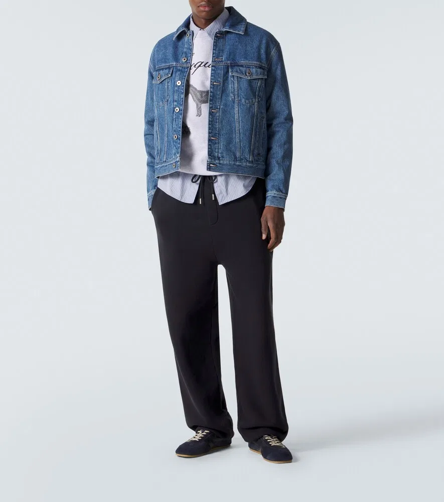 Толстовка из хлопкового флиса с вышивкой J Jacquemus, серый — фото 2