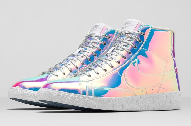Кроссовки Nike Wmns Blazer Mid Prm Qs 'Iridescent', разноцветный — фото 2