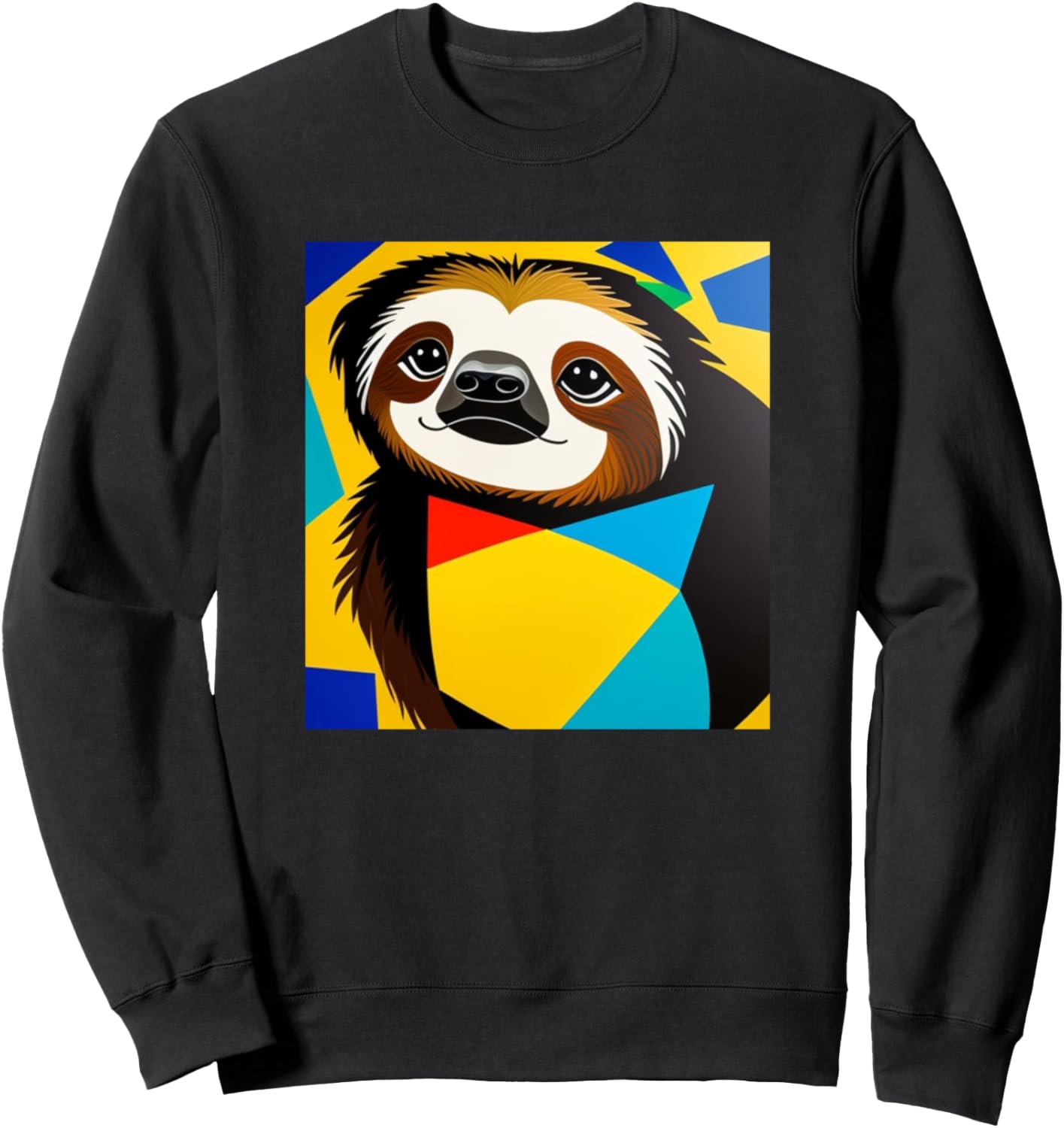 

Яркая и милая толстовка с изображением ленивца Sloth - Women Kids Boys Girls Men Animal Gift, черный