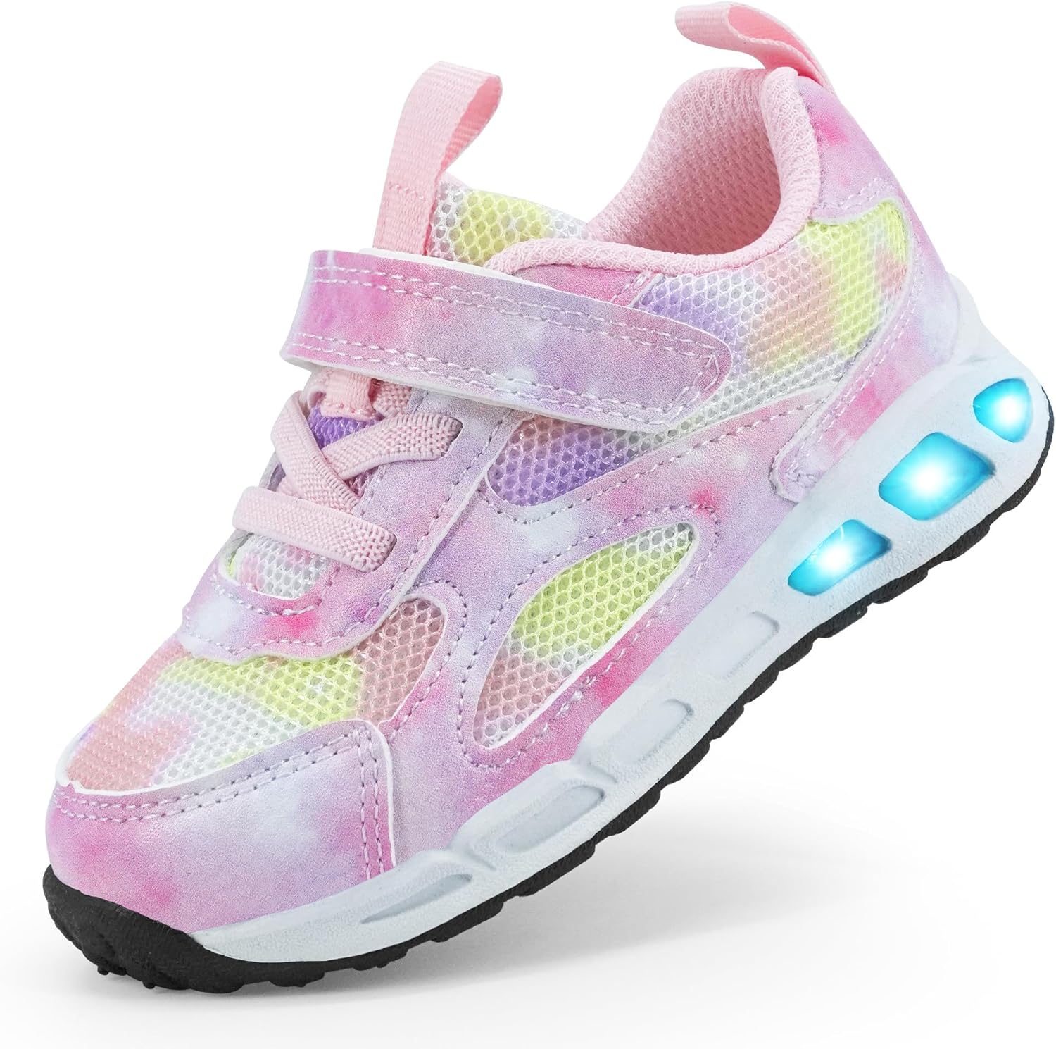 

Детские кроссовки Floranate с подсветкой для мальчиков и девочек, светящиеся LED, легкие для прогулок и тенниса, для малышей и маленьких детей, розовый