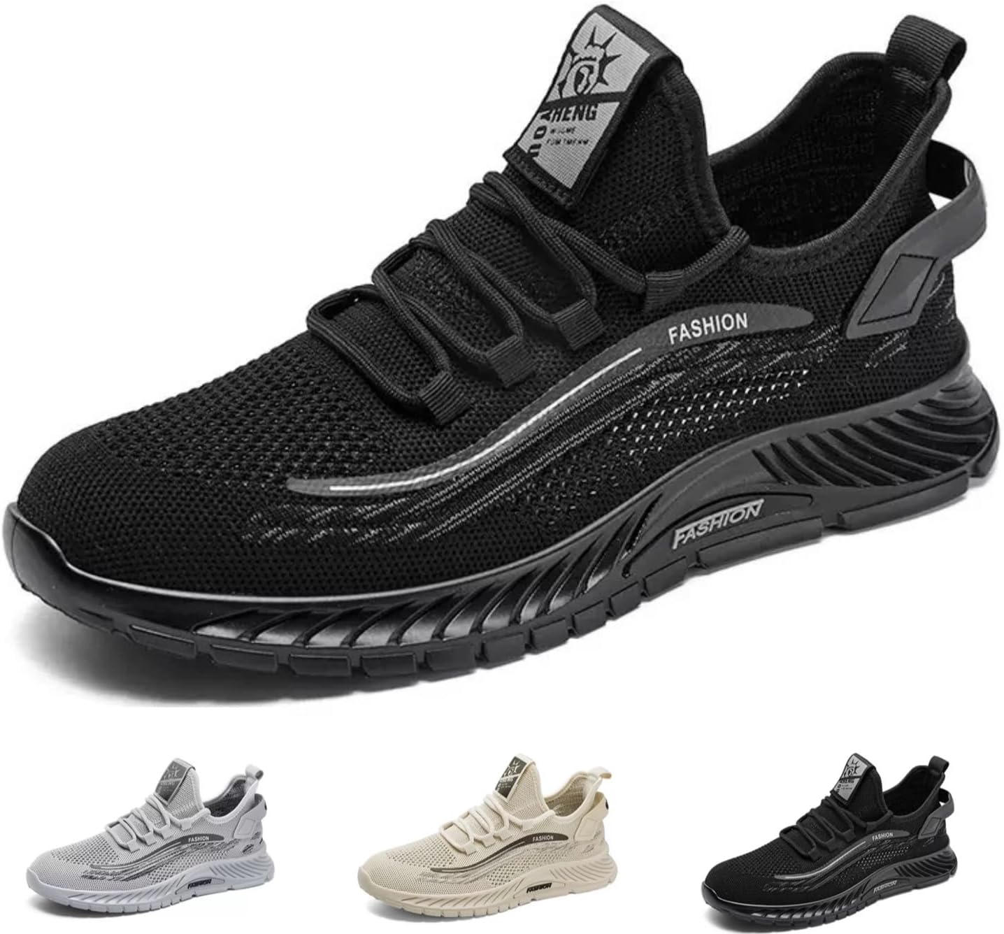 

Женские и мужские модные кроссовки с сеткой, дышащие, легкие, повседневные, для ходьбы и бега, для занятий в спортзале Macefil, черный
