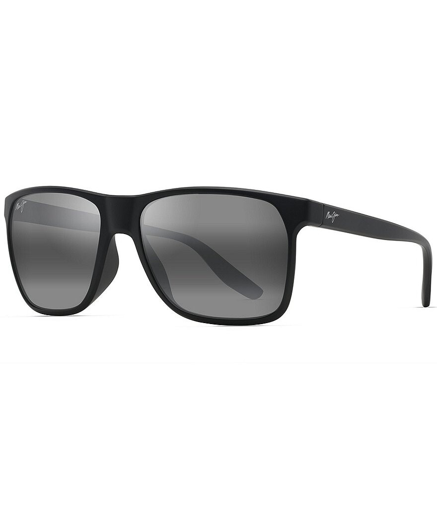

Мужские прямоугольные солнцезащитные очки Maui Jim Pailolo PolarizedPlus2 58,5 мм, черный