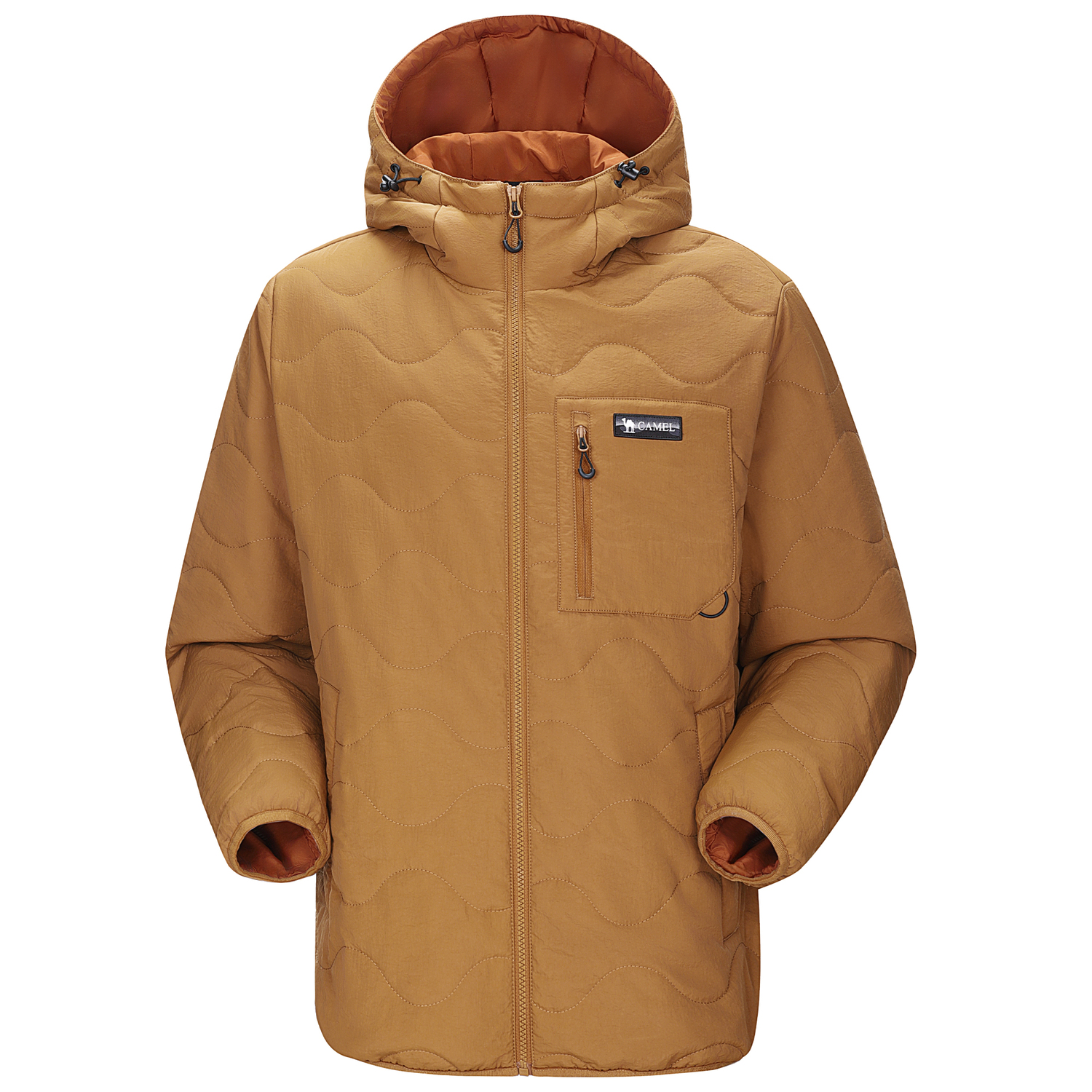 

CAMEL Теплая флисовая пуховая куртка мужская, Light Tea Brown Umber