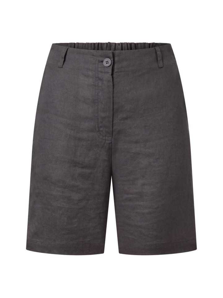 

CASH-MERE.CH Льняные короткие брюки антрацитового цвета