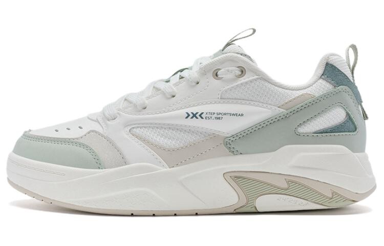 

Кроссовки XTEP Skateboarding Shoes Women's Low-top White/Gray, белый/серый