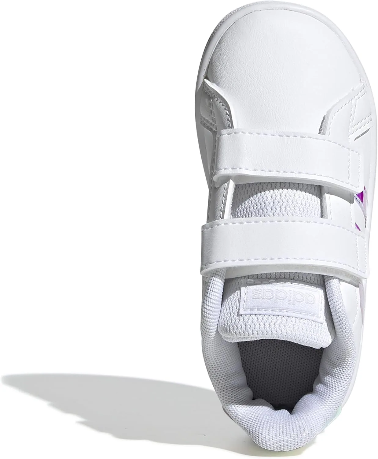 Детские туфли унисекс Grand Court Lifestyle на липучке adidas, белый — фото 3