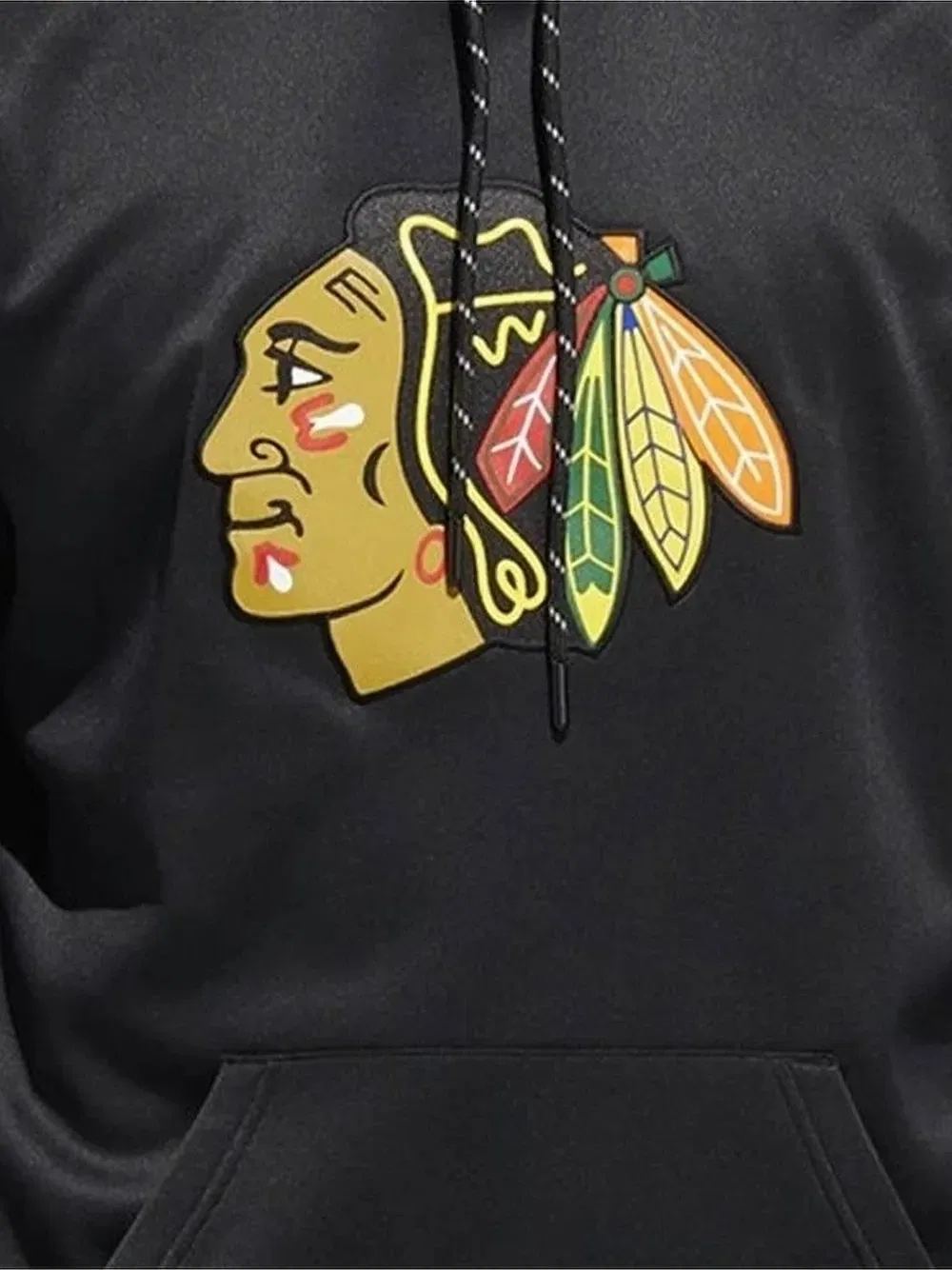 Худи NHL Chicago Blackhawks Adidas, черный — фото 2