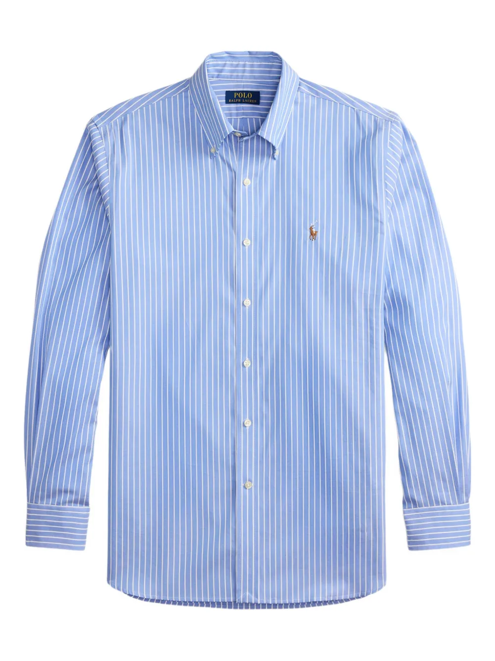

Полосатая рубашка с длинными рукавами Polo Ralph Lauren, синий