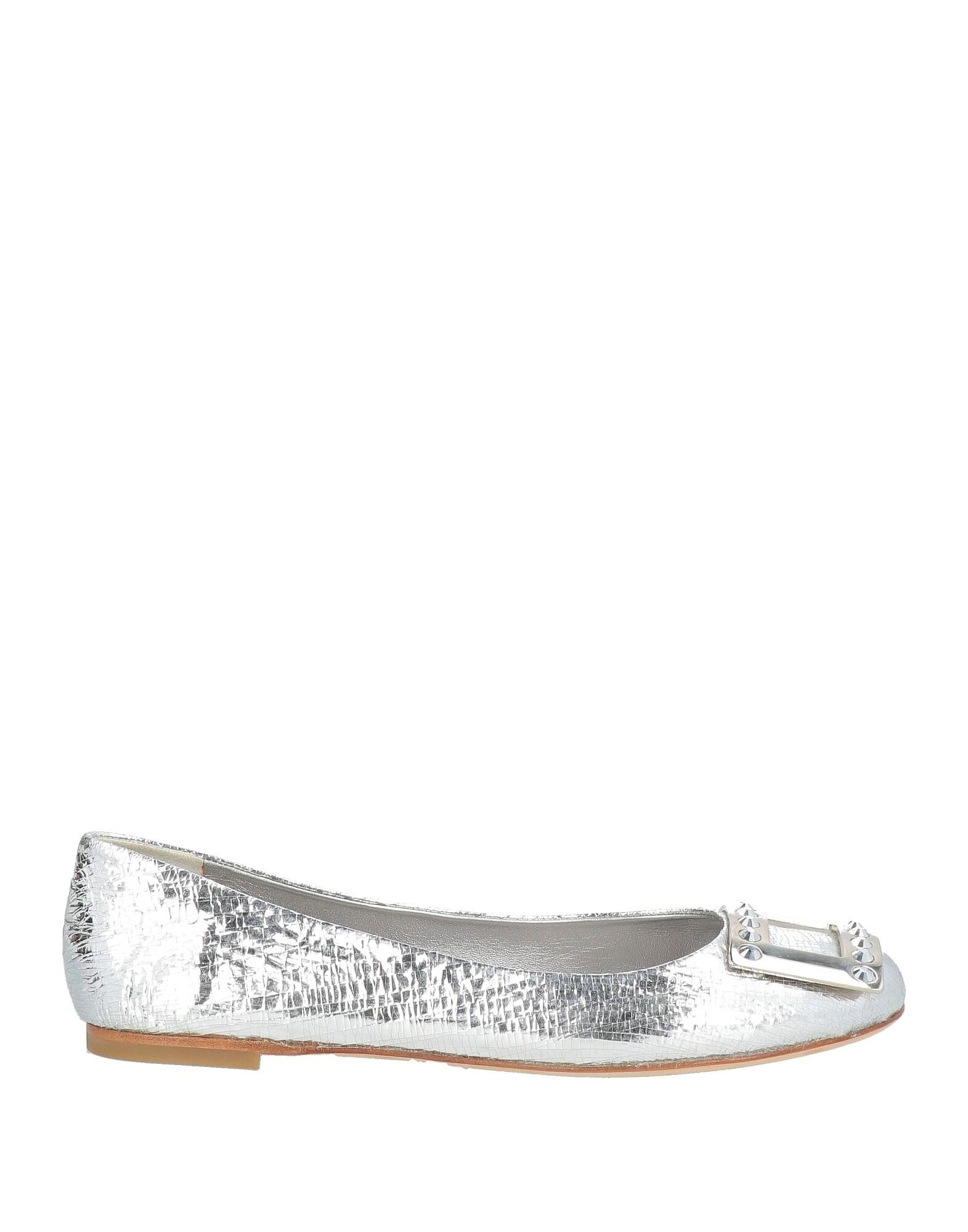 Балетки Casadei, серебряный