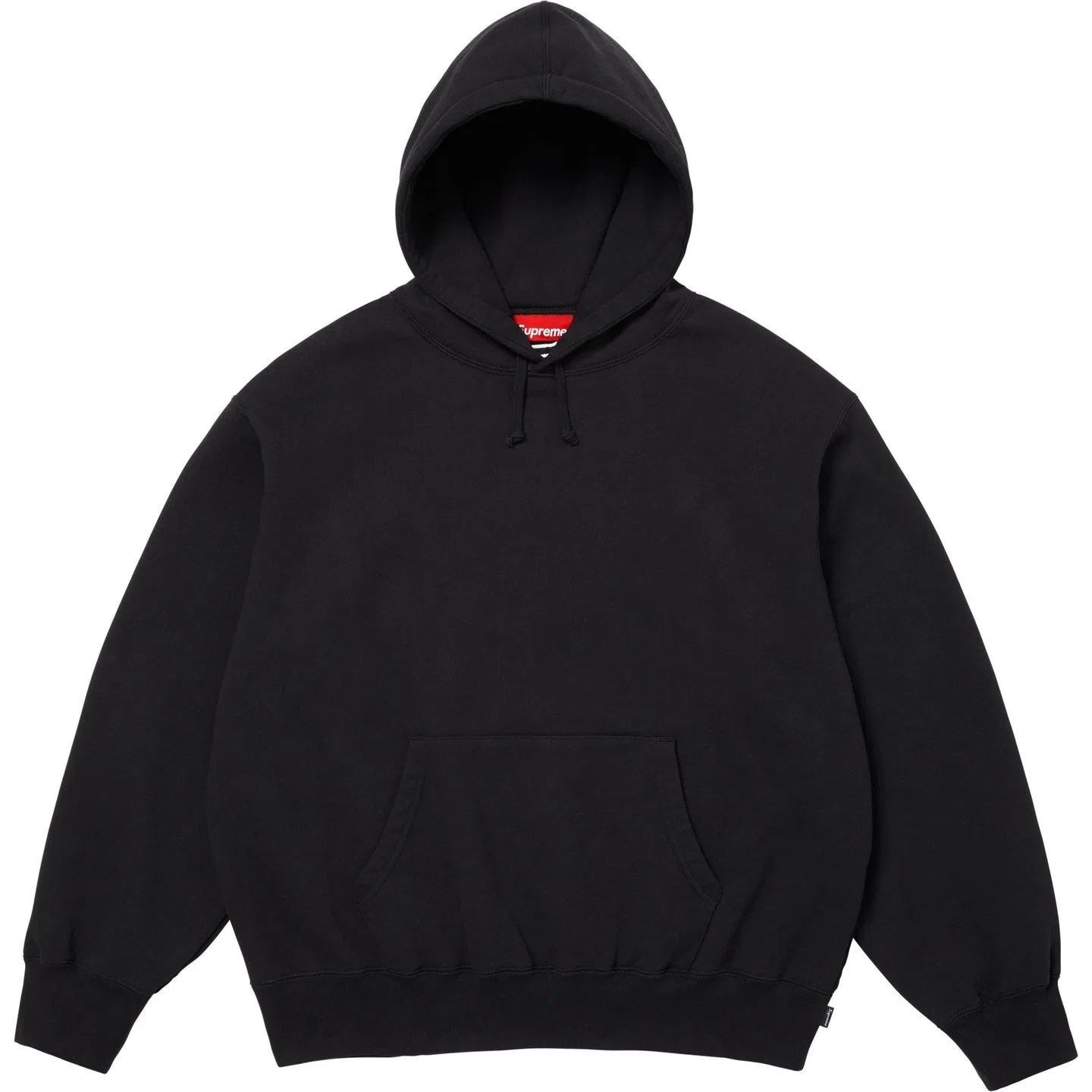 Толстовка с капюшоном из сатина с аппликацией Supreme Navy Blue — фото 4