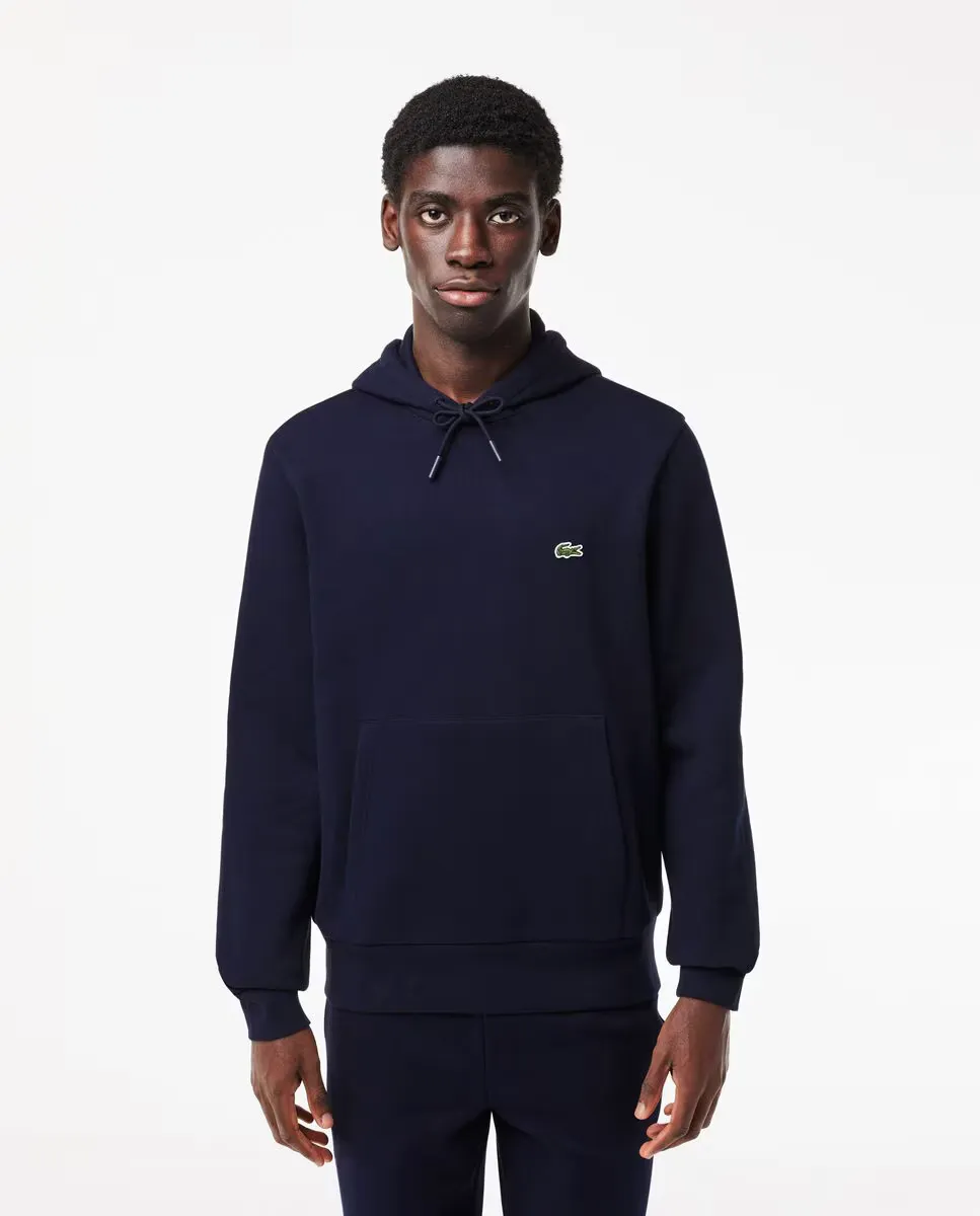 

Мужской свитшот из органического хлопка с капюшоном Lacoste, тёмно-синий