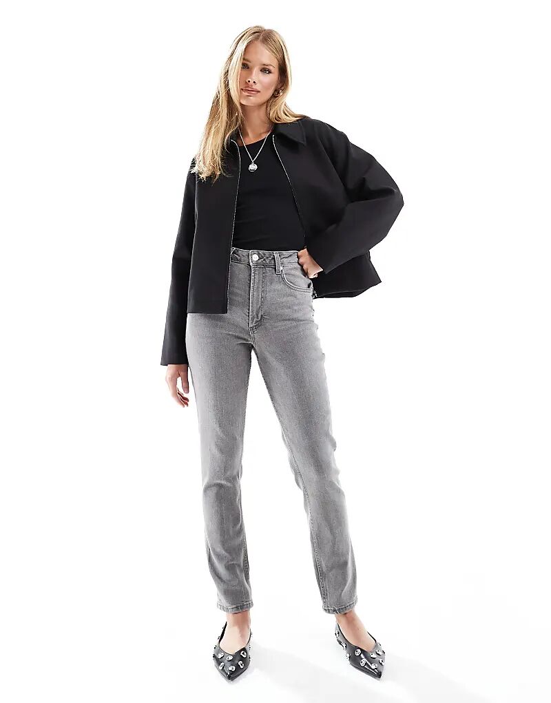 

Облегающие джинсы mom fit комфорт серого цвета ASOS DESIGN