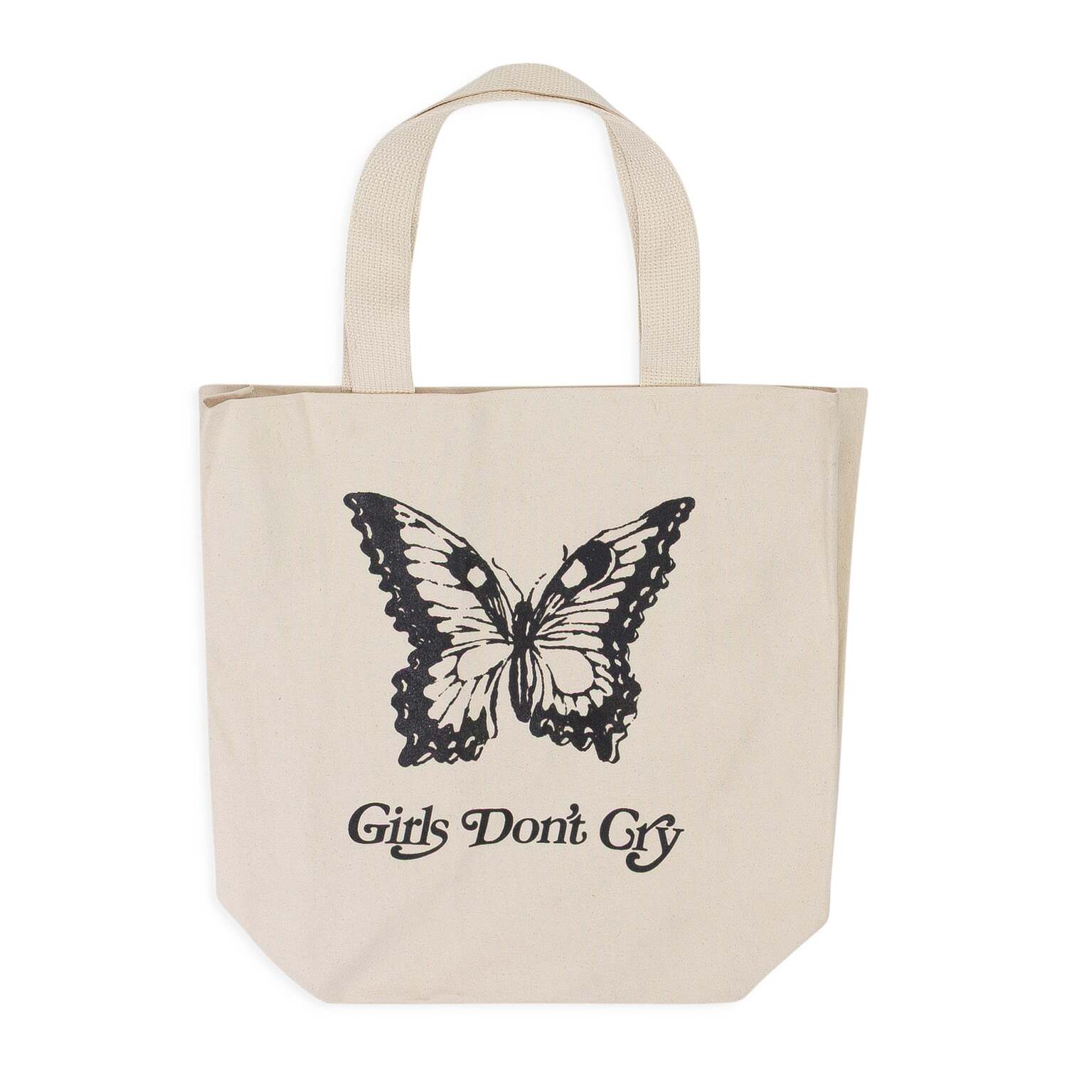 

Сумка-шоппер цвета слоновой кости с изображением бабочек Complexcon x Girls Don't Cry